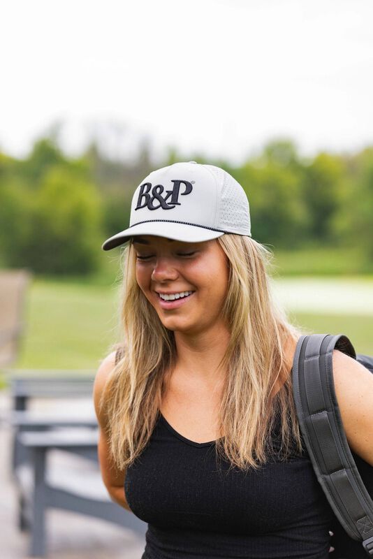 B&amp;P Logo Laser Rope Hat, Gray, One Size Fits Most