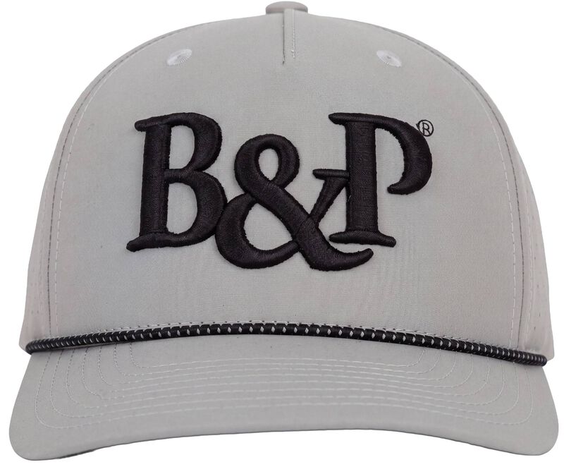 B&amp;P Logo Laser Rope Hat, Gray, One Size Fits Most