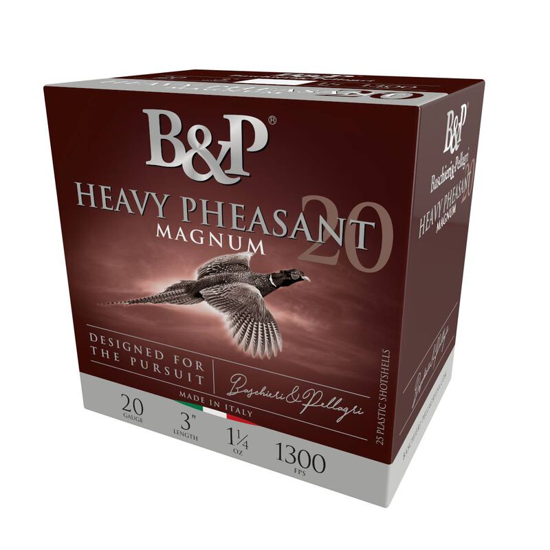 Heavy Pheasant, 20 Gauge, 4 Shot, 3 in, 1 1/4 oz, 1300 fps