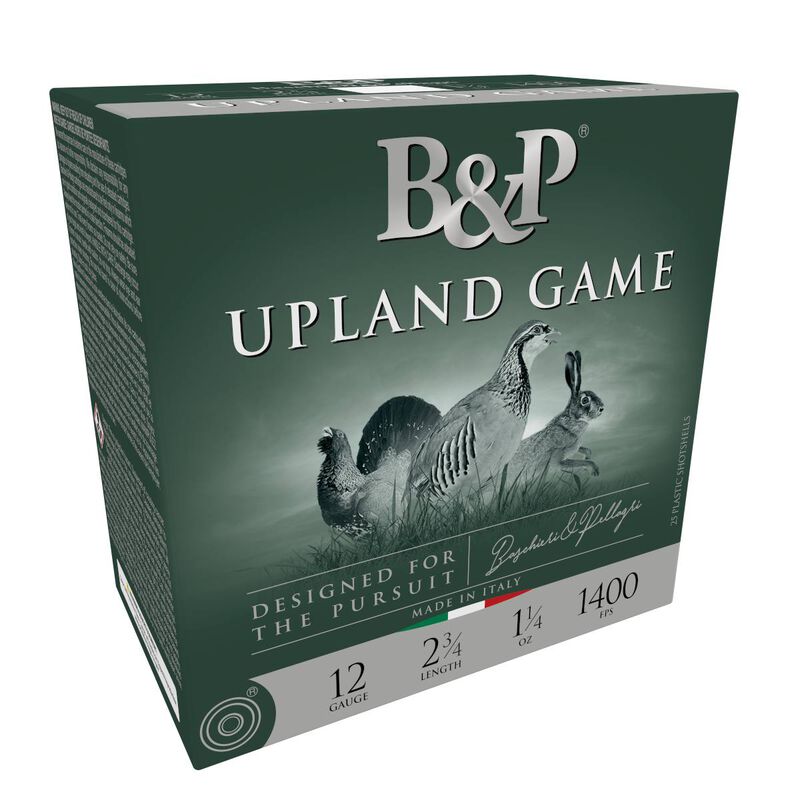 Upland Game, 12 Gauge, 5 Shot, 2-3/4 in, 1 1/4 oz, 1400 fps