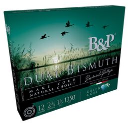 Dual Bismuth, 12 Gauge, 3 and 4 Shot, 2-3/4 in, 1 1/5 oz, 1350 fps