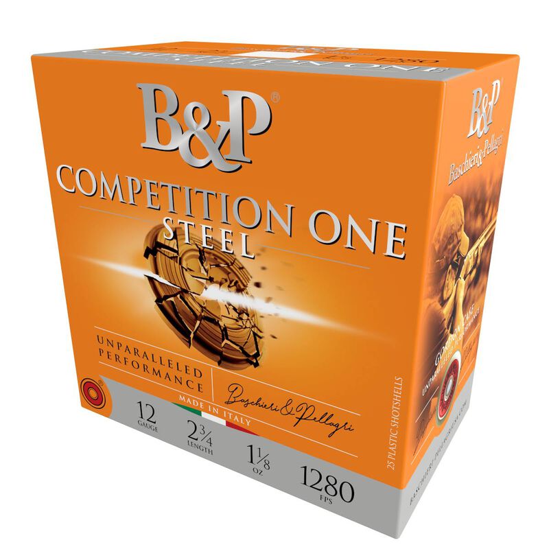 Competition One Steel, 12 Gauge, 7.5 Shot, 2-3/4 in, 1 1/8 oz, 1280 fps
