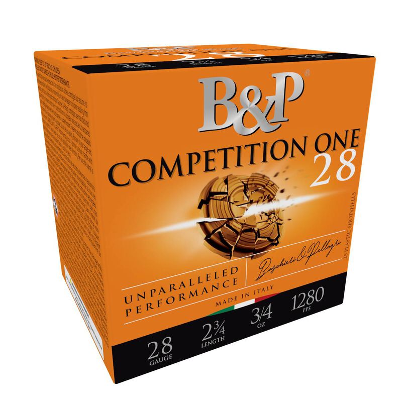 Competition One, 28 Gauge, 9 Shot, 2-3/4 in, 3/4 oz, 1280 fps