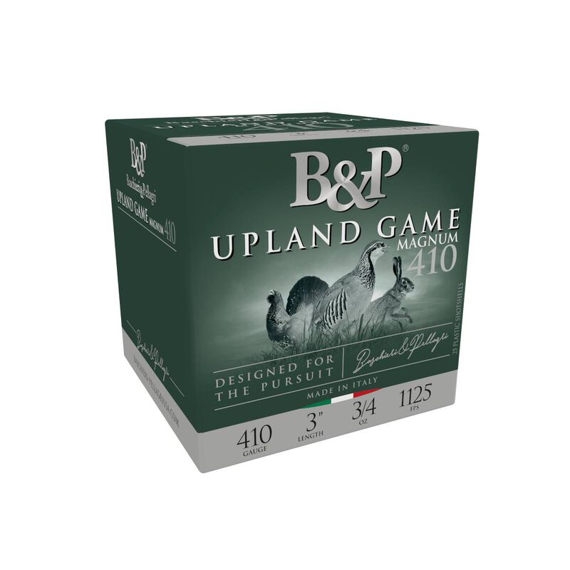 Upland Game, 410 Bore, 8 Shot, 3 in, 3/4 oz, 1125 fps