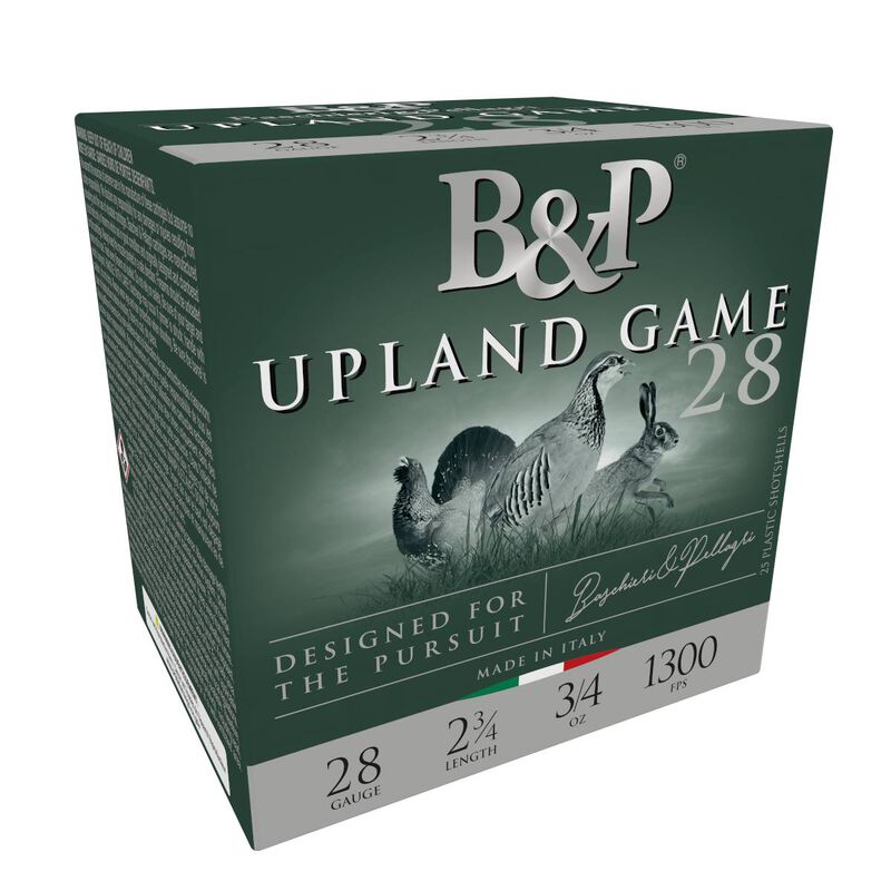Upland Game, 28 Gauge, 7.5 Shot, 2-3/4 in, 3/4 oz, 1300 fps
