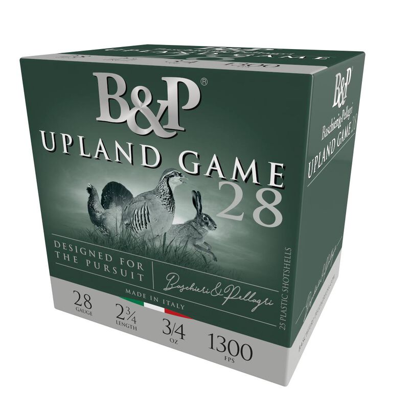 Upland Game, 28 Gauge, 6 Shot, 2-3/4 in, 3/4 oz, 1300 fps