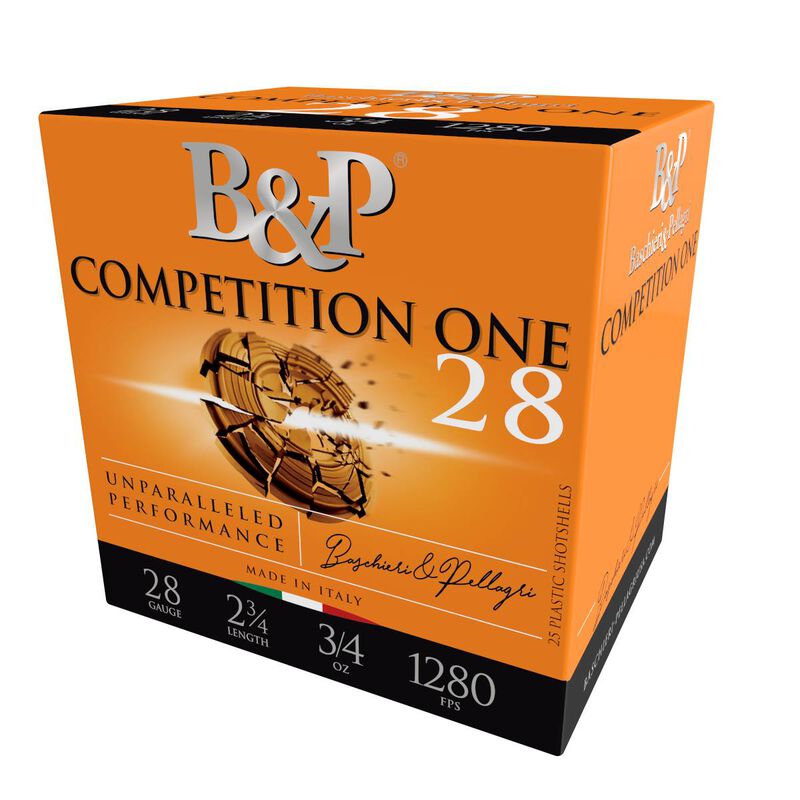 Competition One, 28 Gauge, 8 Shot, 2-3/4 in, 3/4 oz, 1280 fps