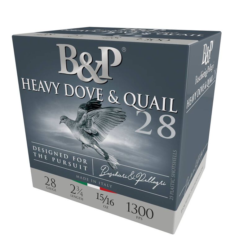 Heavy Dove &amp; Quail, 28 Gauge, 6 Shot, 2-3/4 in, 15/16 oz, 1300 fps
