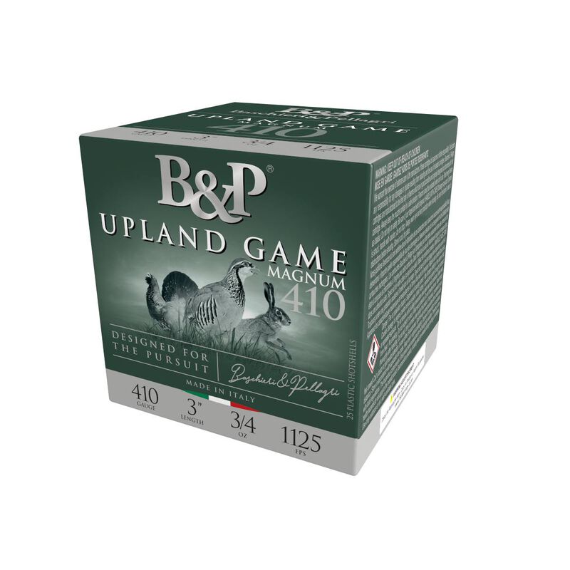 Upland Game, 410 Bore, 8 Shot, 3 in, 3/4 oz, 1125 fps