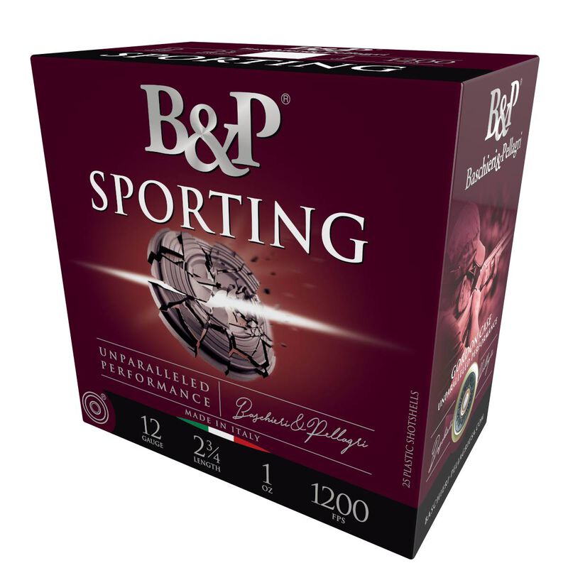 Sporting, 12 Gauge, 8 Shot, 2-3/4 in, 1 oz, 1200 fps