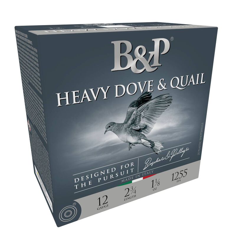 Heavy Dove &amp; Quail, 12 Gauge, 8 Shot, 2-3/4 in, 1 1/8 oz, 1255 fps