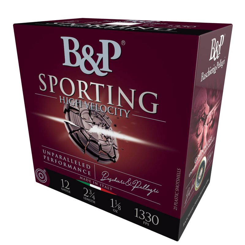Sporting, 12 Gauge, 7.5 Shot, 2-3/4 in, 1 1/8 oz, 1330 fps