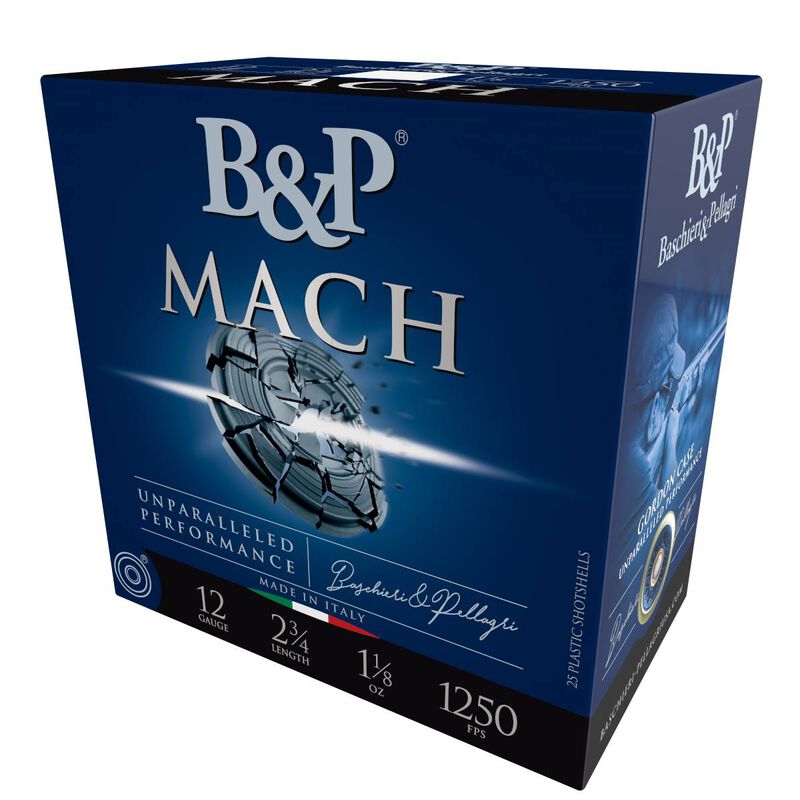 Mach, 12 Gauge, 8.5 Shot, 2-3/4 in, 1 1/8 oz, 1250 fps