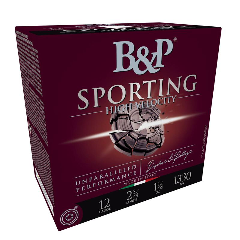 Sporting, 12 Gauge, 7.5 Shot, 2-3/4 in, 1 1/8 oz, 1330 fps