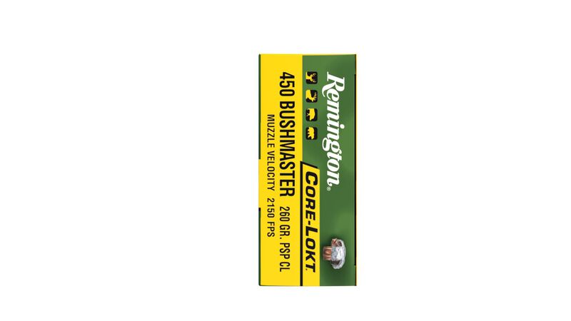 Core-Lokt, 450 Bushmaster, 260 Grain, Pointed Soft Point Core Lokt, 2040 fps